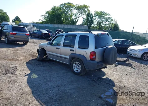 2004 Jeep Liberty Sport из США, поврежденный, VIN 1J4GL48K64W220341